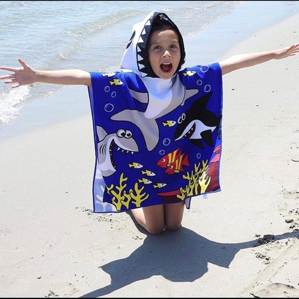 NEW~Shark Hooded Children’s Towel